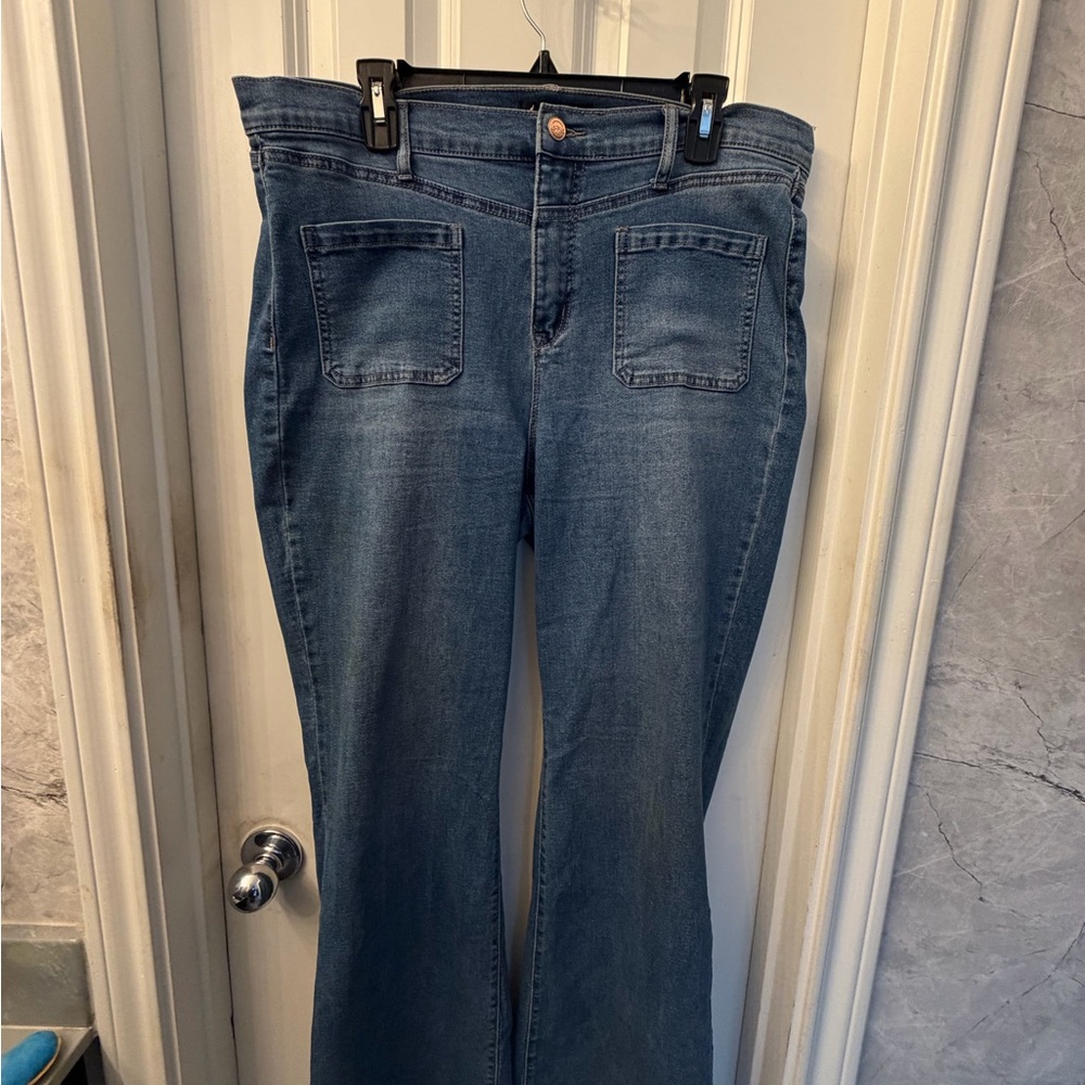 Nanette Lepore Blue Flare Jeans